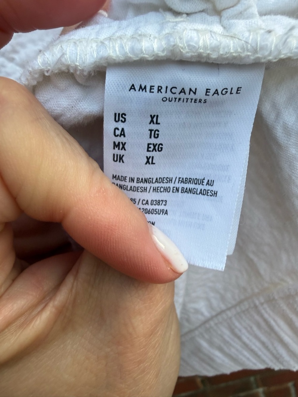 American Eagle White Corduroy Shacket Jacket Women’s XL Oversized Button Front - Picture 5 of 10